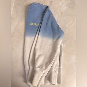 Zara Surf Camp Blue and White Gradient Sweater